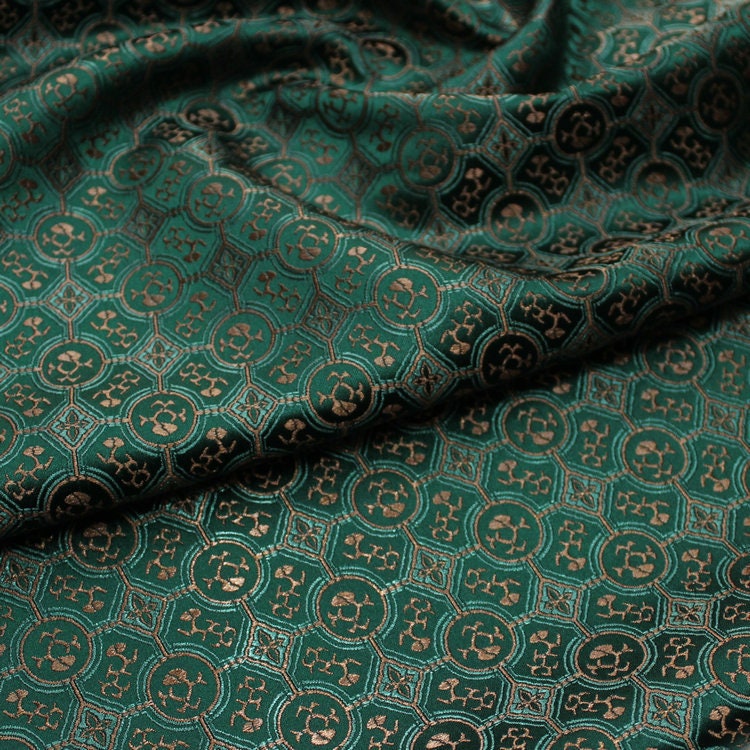 Floral Jacquard Brocade Fabric: Chinese Tang Style, DIY Dress/Curtain Material