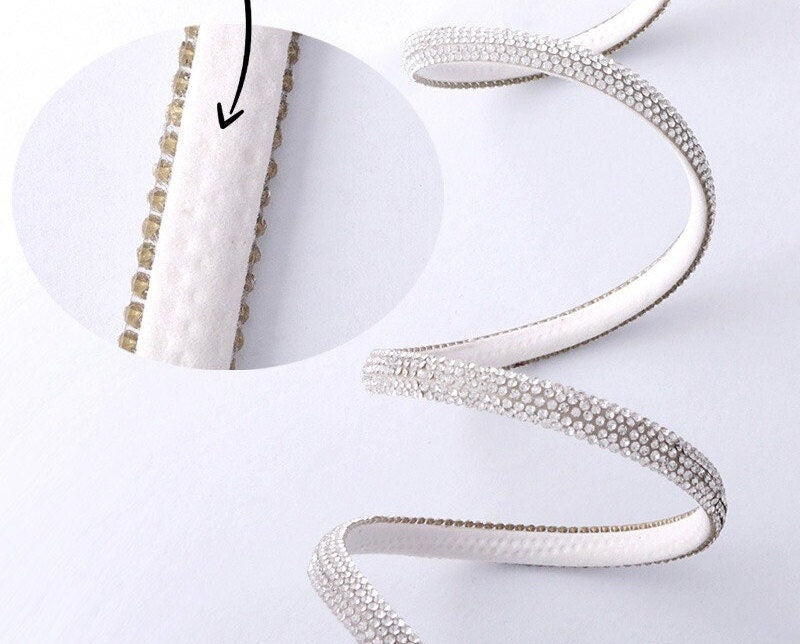 Rhinestone Decorative Belt: DIY Shoes/Bag Accessory (1 Meter)