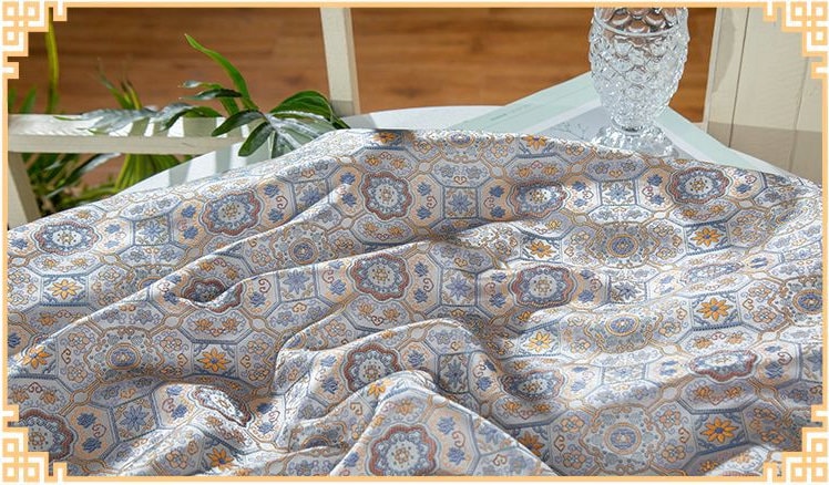Tissu brocart de soie Song Dunhuang 59" : Robe et cheongsam tibétains