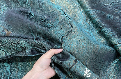 Galaxy Jacquard Fabric: 3D Gold Thread Upholstery, Costume, Decor - 56" Wide