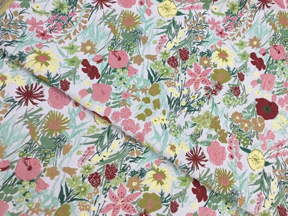 Floral Jacquard Fabric: Yarn-Dyed Rayon Polyester Blend, 55" Wide