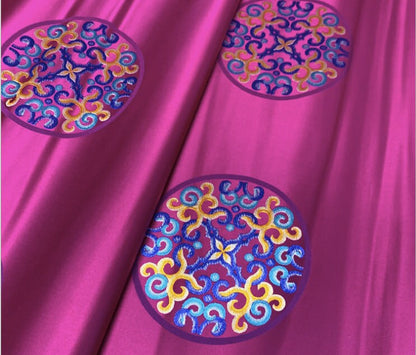 Damask Satin Fabric: Chinese Style Upholstery & Sewing Material
