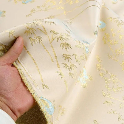 Butterfly Bamboo Brocade Fabric: 59"W Tibetan Style Drapery