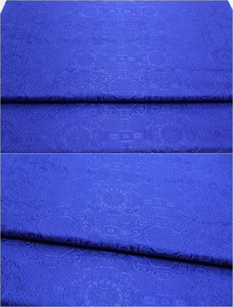 Gold Jacquard Fabric: Tortoise Bone Pattern, Silk Rayon Blend