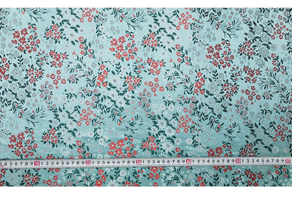 Cherry Blossom Jacquard Brocade Fabric: 45��� Wide Silk Rayon