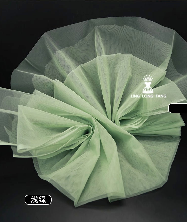 Tissu organza rigide : 157 cm de large (matériel pour robes de créateurs et loisirs créatifs)