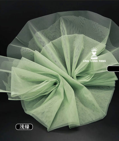 Tissu organza rigide : 157 cm de large (matériel pour robes de créateurs et loisirs créatifs)