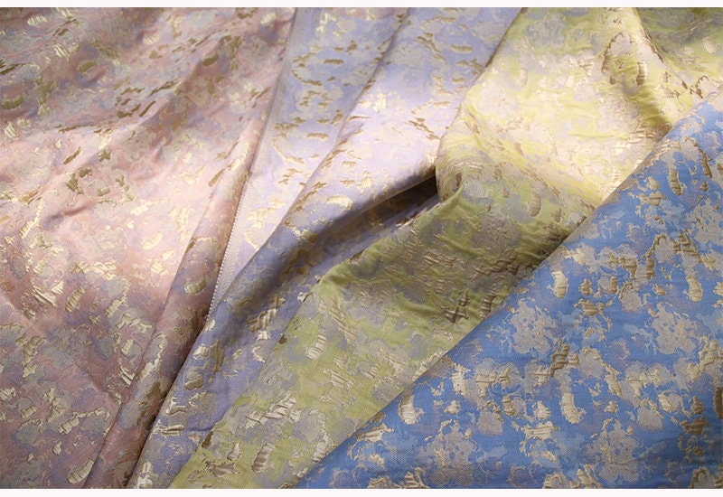 Vintage Jacquard Fabric: Irregular Pattern Upholstery, 57" Wide