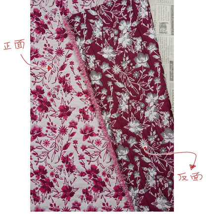 Floral Jacquard Fabric ��� Gold & Silver Threa" Wide