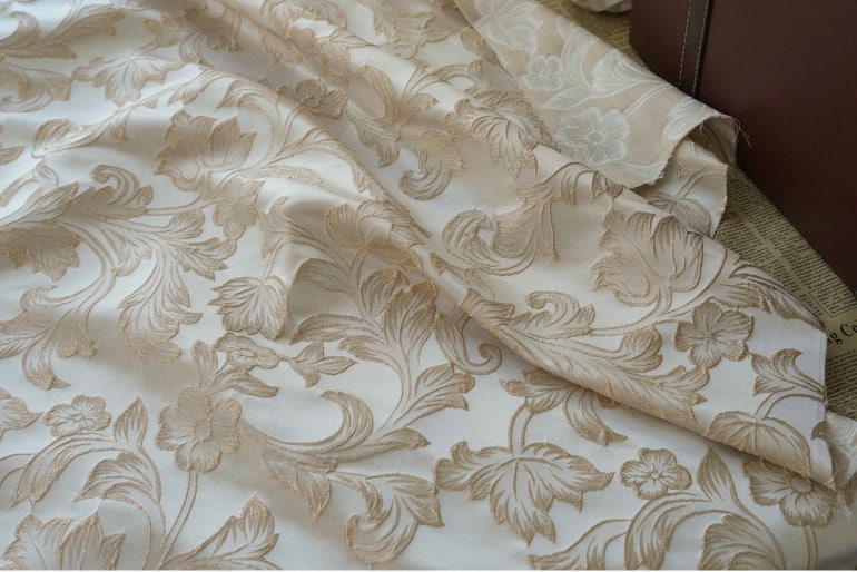 Palace Style Brocade Jacquard Fabric: 56"W Damask Upholstery