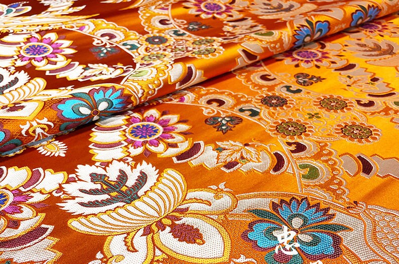 Brocade Fabric: Chinese Mongolian Style, Upholstery Sewing Material