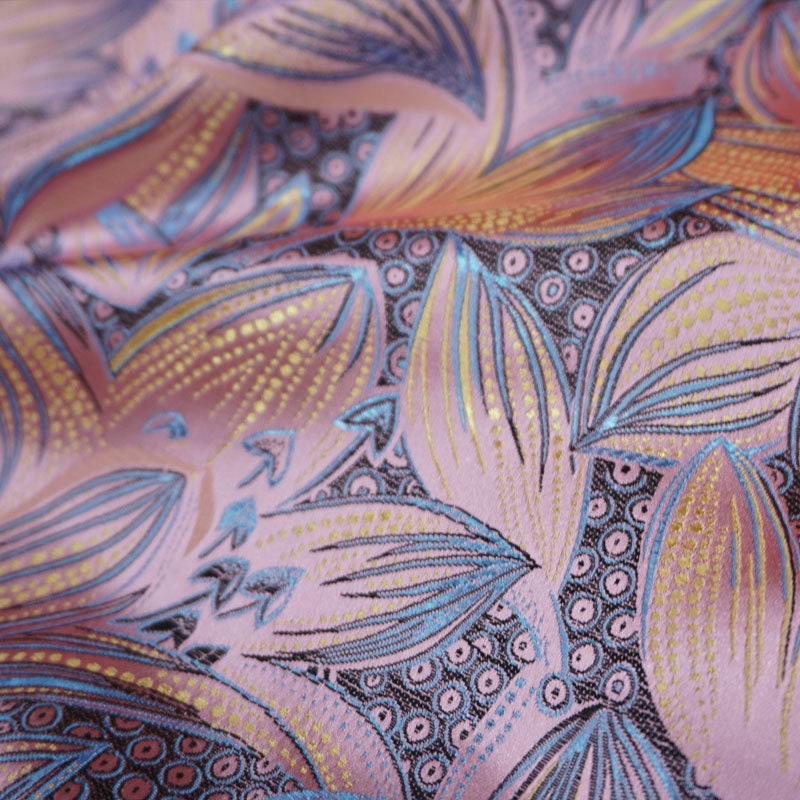 Lily Brocade Fabric: 45" Wide Silk Satin Hanfu Cosplay