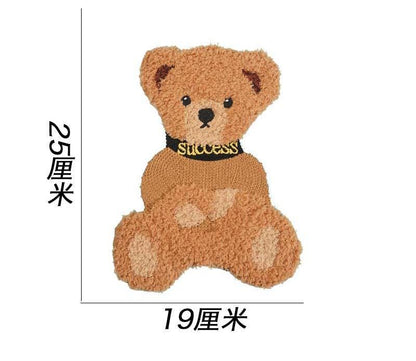 Teddy Bear Embroidered Patch: DIY Clothing Decor