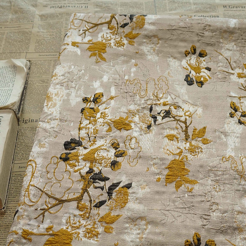 Cloud Jacquard Fabric: 3D Relief Polyester Nylon Blend, 55" Wide