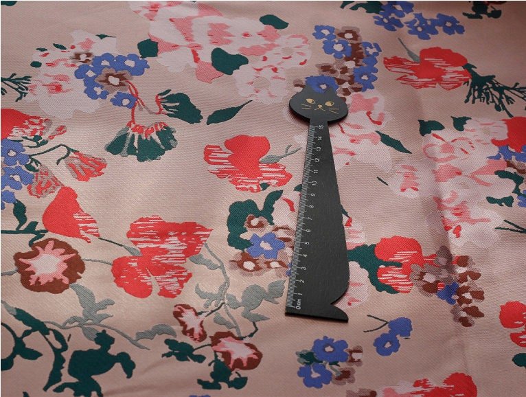 Morning Glory Jacquard Fabric: Pink Japanese Style Floral, 57" Wide - Poppylollipop