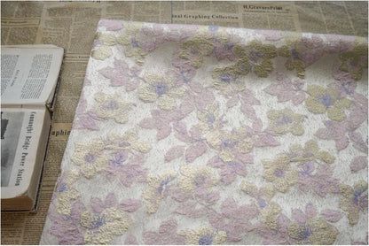 Gold Thread Jacquard Fabric: Retro Upholstery, Costume, & Decor