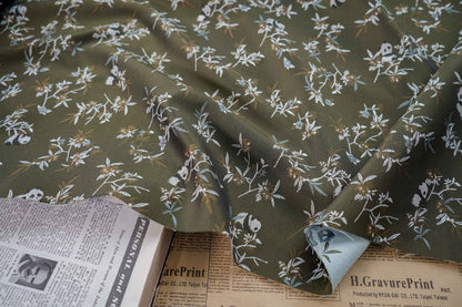 Panda Bamboo Jacquard Fabric: Rayon Blend, 57" Wide