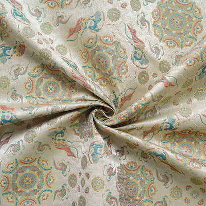 Song Brocade Fabric: Baoxiang Gold Thread Jacquard - Emperor Robe Style
