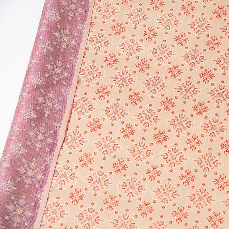 Jacquard Tibetan Brocade Fabric: High-Density Hanfu Vest Material
