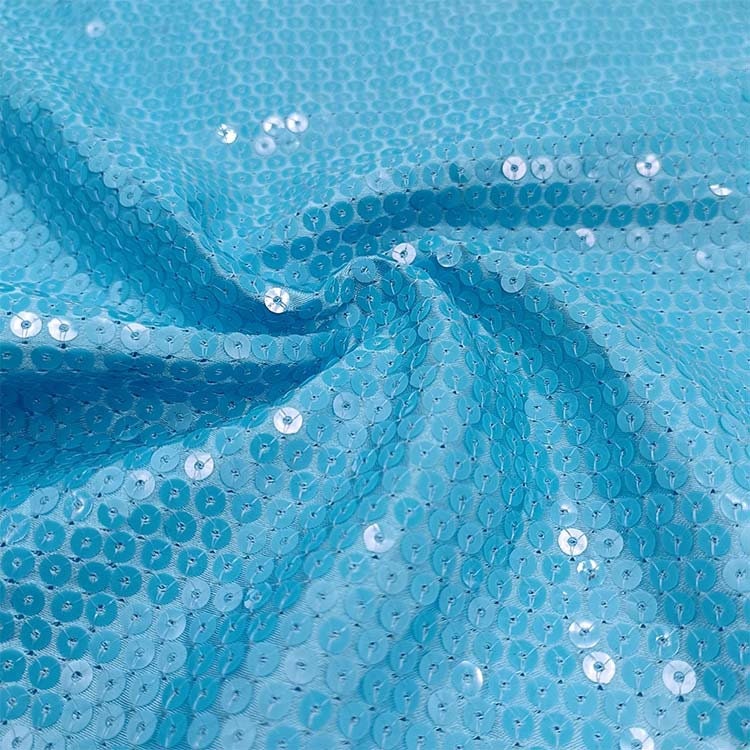 Iridescent Sequin Fabric: 3D Embroidery, 50" Wide, Gown & Costume DIY