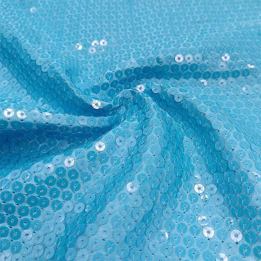 Iridescent Sequin Fabric: 3D Embroidery, 50" Wide, Gown & Costume DIY