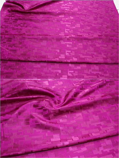 Handmade Silk Brocade Fabric: Fret Pattern Cheongsam Qipao Material
