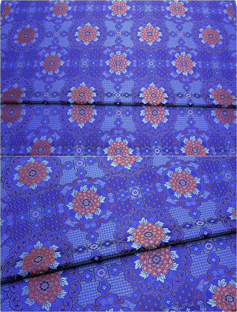 Baoxiang Flower Brocade Fabric: Tibetan Robes & Shrines (29.5"W)