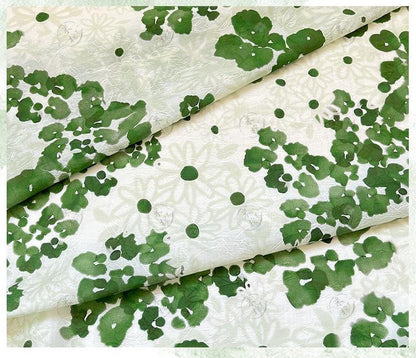 Green Floral Tencel Jacquard Fabric ��� 59 inch Wide Sewing Ma