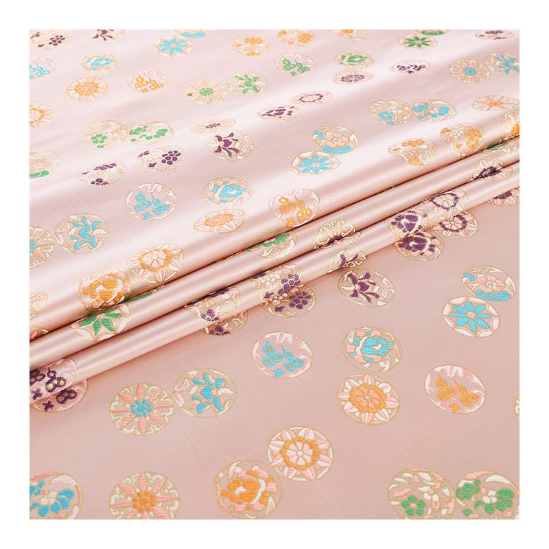 Floral Silk Brocade Fabric: 57"W Rayon Damask, Sewing Material
