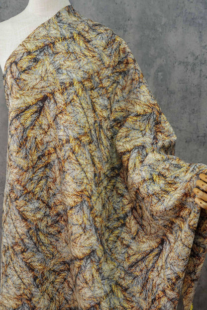 Abstract Marble Jacquard Fabric ��� Color-Woven Fashion Dress Fabric for Gowns, Evening Wear, Couture Sewi"Wide