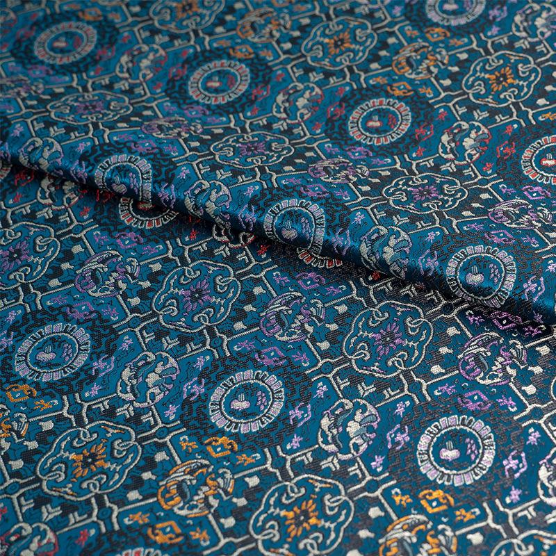 Tissu de brocart de soie Song Dunhuang : Matière pour robe tibétaine Cheongsam