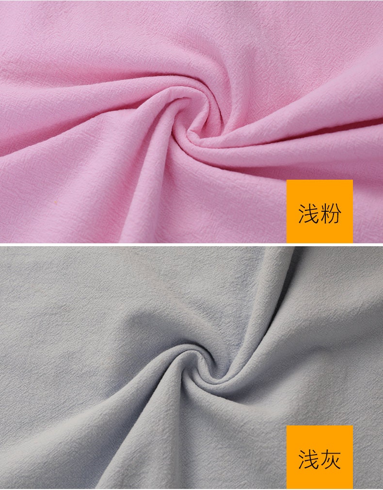 Softened Linen Cotton Blend Fabric: 55"W Stonewashed Quilting Material