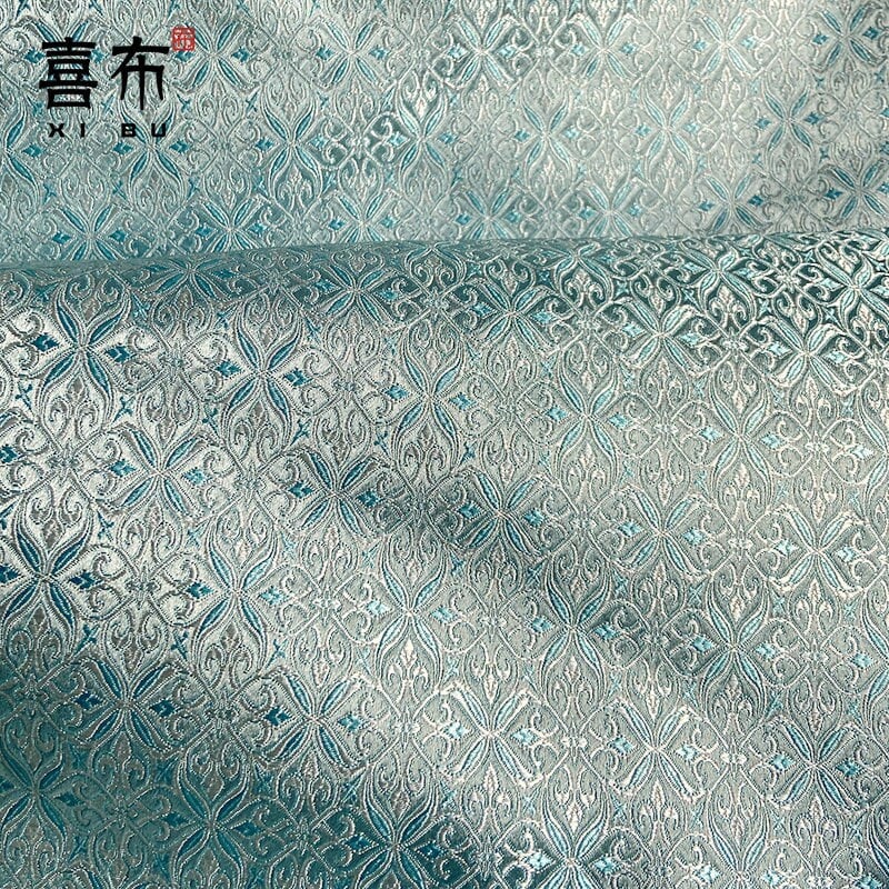 Ethnic Jacquard Damask Brocade Fabric: Upholstery & Sewing (29.5"/59" Wide)