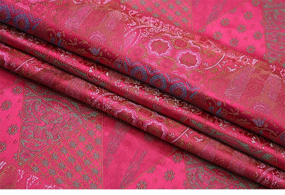 Tissu patchwork en brocart de soie : tissu jacquard damassé pour costumes