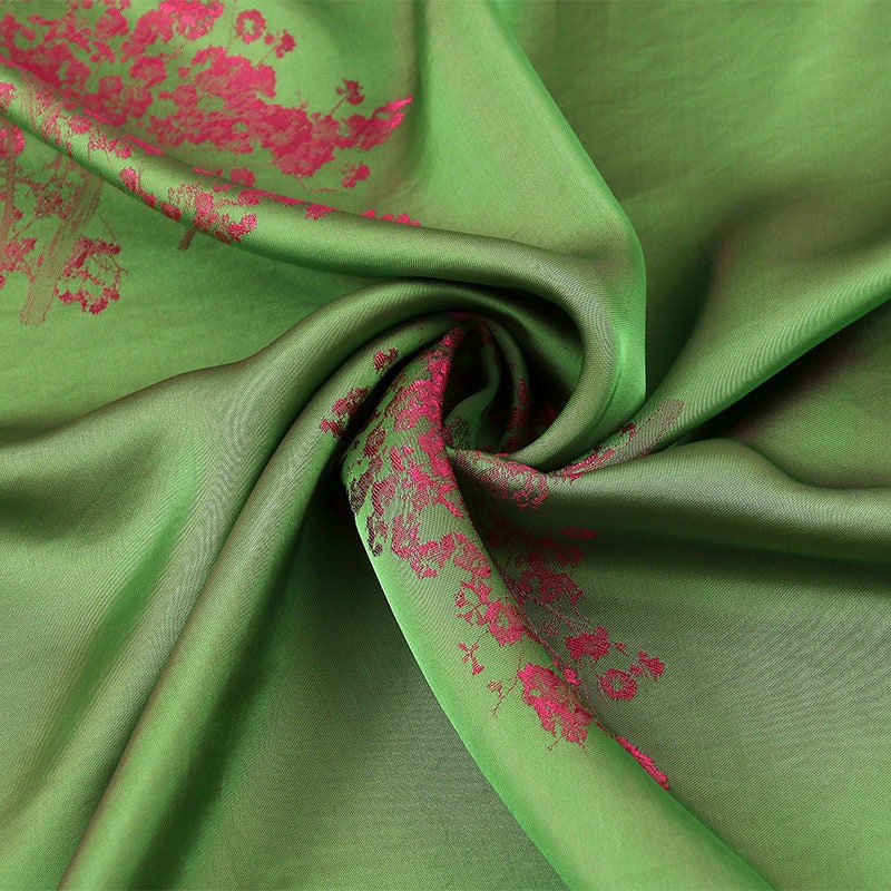 Rayon Jacquard Fabric: Digital Print Sewing Material, 59"W
