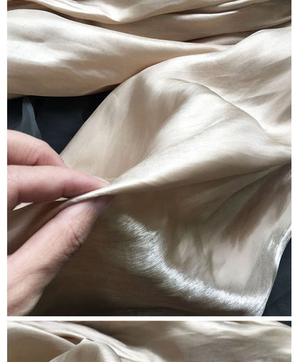 Tissu organza nacré : tissu soyeux pour robes de créateurs, largeur 150 cm (au mètre)