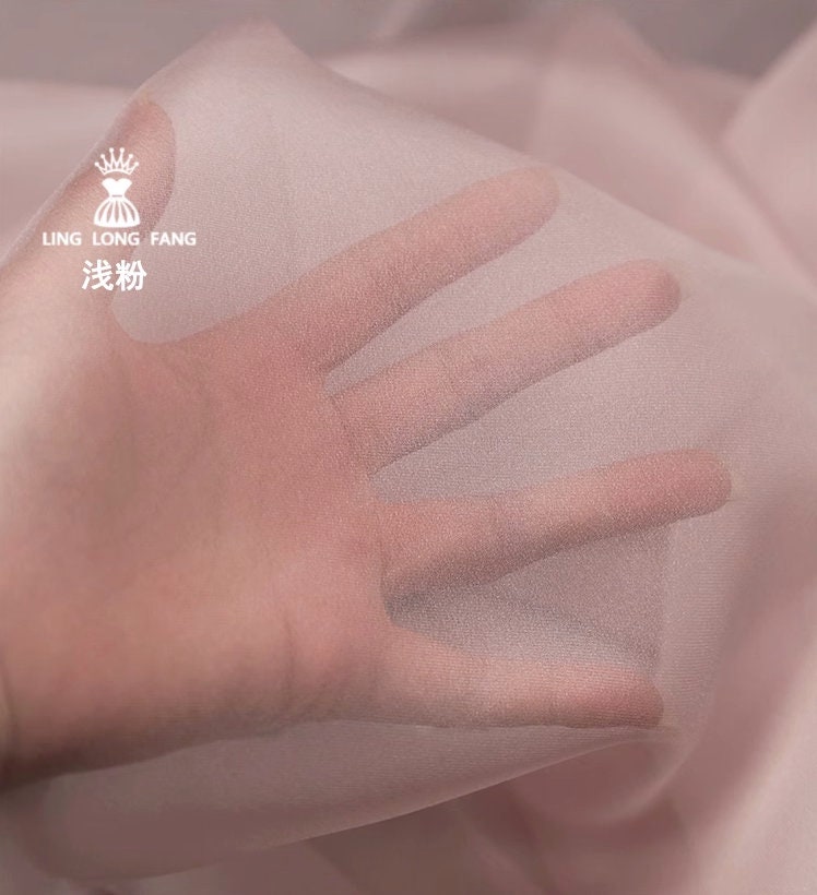 Tissu organza transparent : Voile de mariée uni, tissu pour costume - 150 cm de large