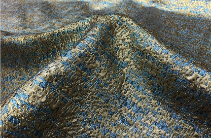 Gold Thread Jacquard Fabric: 3D Oil Painting Texture, 55" Wide