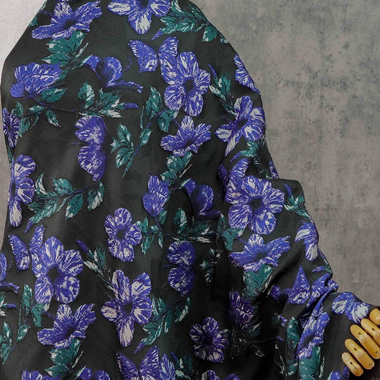 Gold Thread Jacquard Woven Fabric: 3D Floral Embossed Upholstery, Costume, Sewing - 55"W