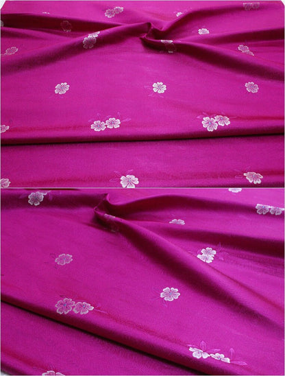 Tissu brocart jacquard à motifs floraux : Cheongsam Qipao bleu sarcelle - Matériel pour la confection de vêtements
