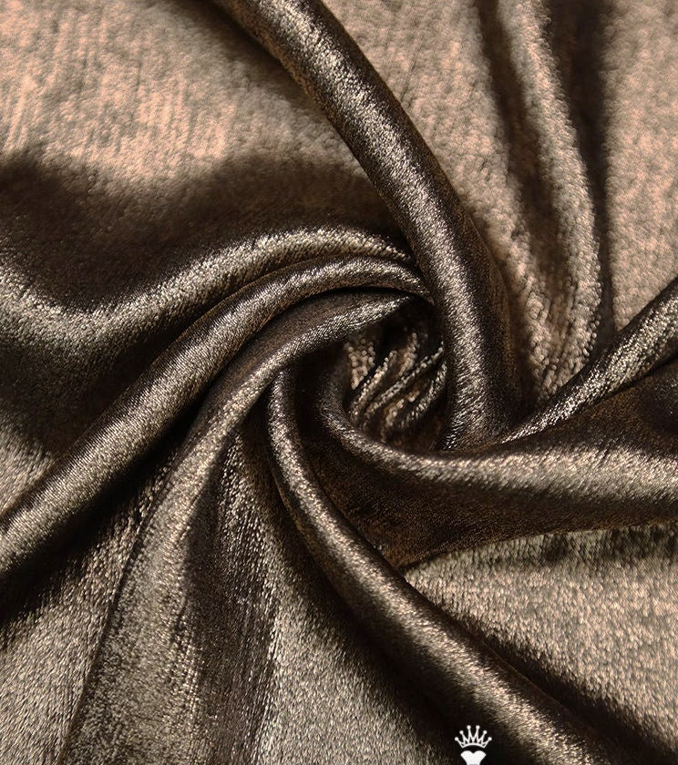 Metallic Foil Chiffon Fabric: 57" Wide Designer Knit Sewing Material