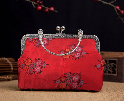 Tissu brocart jacquard à motifs floraux : rayonne rouge (matériel de couture)