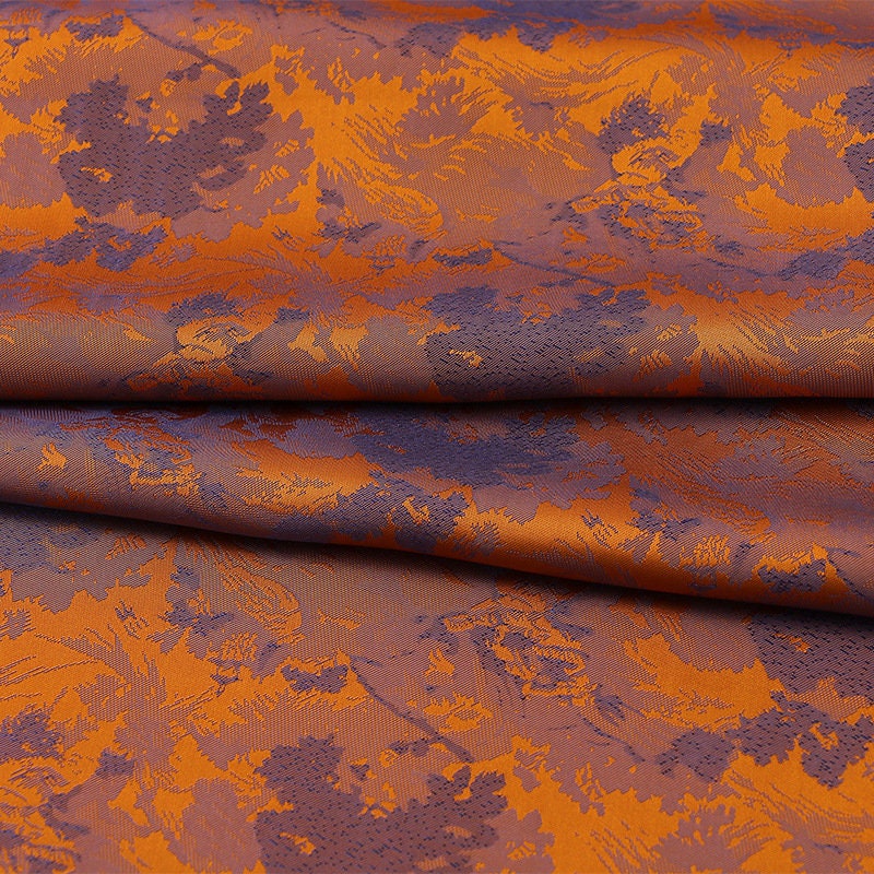 Tissu jacquard en rayonne : gaze cantonaise imprimée numériquement de 150 cm de large