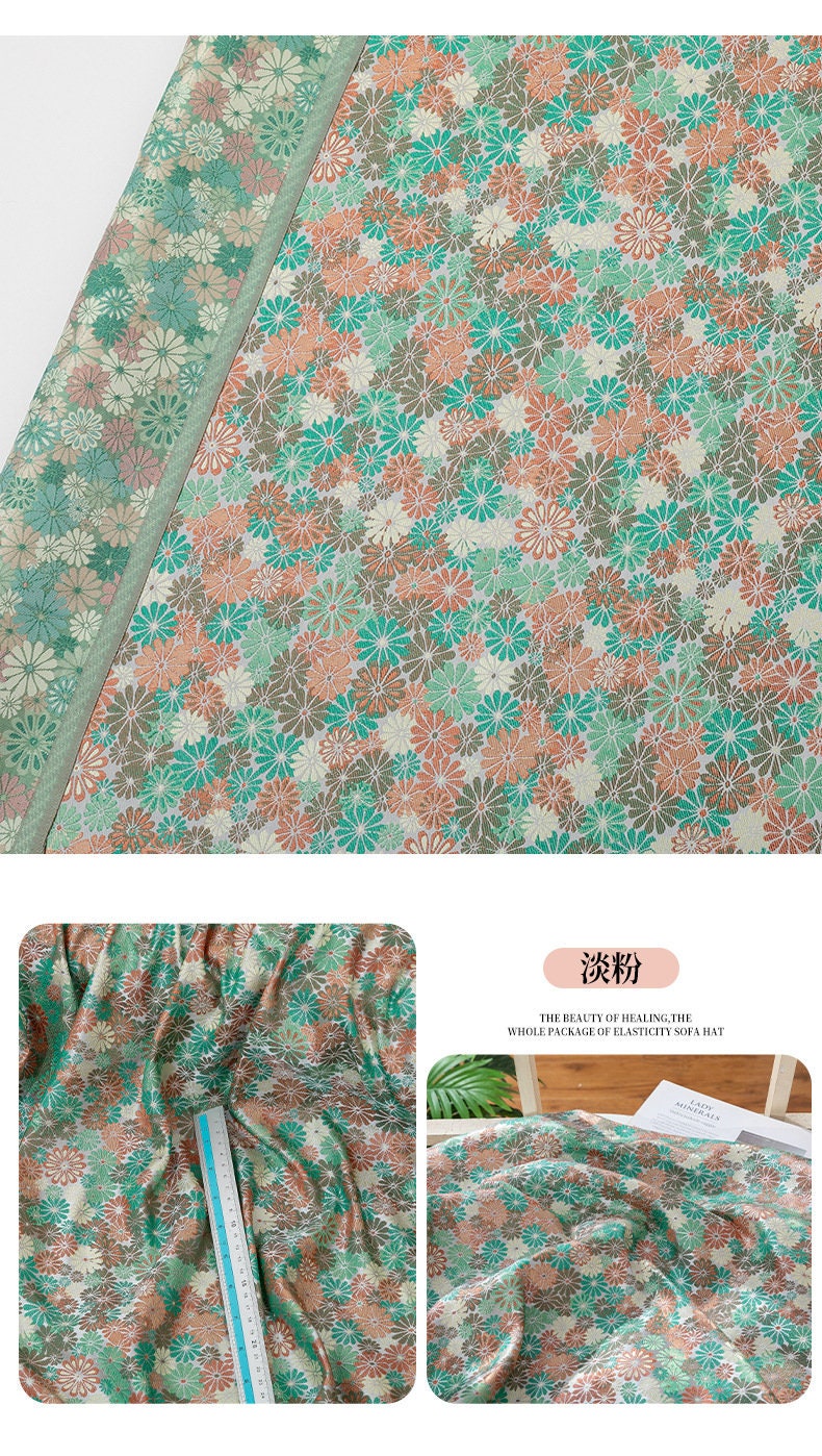 Tissu Nishijin Ori Rayon : Jacquard Tortue, 150 cm de large