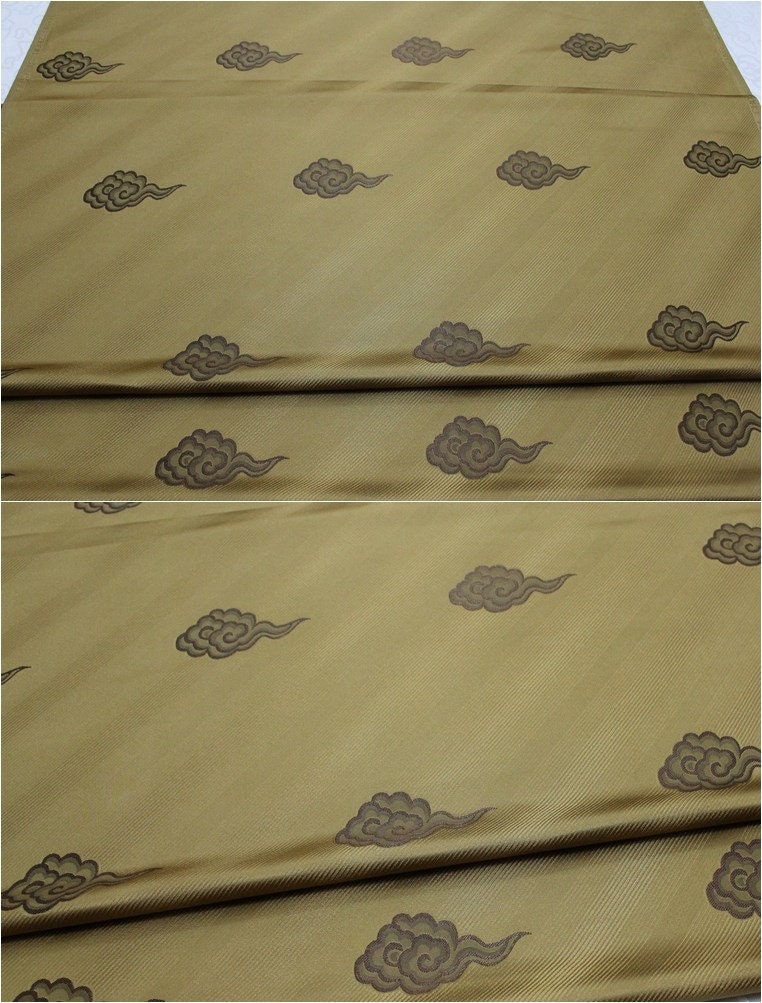 Cloud Brocade Fabric: Silk Rayon Jacquard, Costume Dress Material