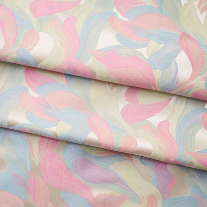 Color Matching Jacquard Fabric: 59"W Polyester Gold Thread
