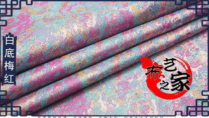 Tissu brocart pour peinture à l'huile : matériau de couture pour ameublement chinois de 89 cm de large