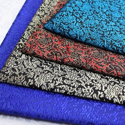 Phoenix Tail Brocade Fabric: Floral Chinese Silk (29.5 Inches Wide)