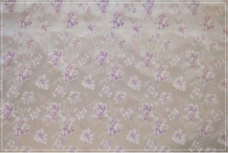 Floral Brocade Rayon Fabric: Chinese Cheongsam Sewing Material