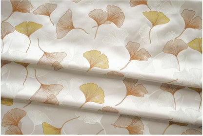 Ginkgo Leaf Jacquard Fabric: Soft Polyester Upholstery & Costume DIY